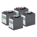 Battery kit Gel 4x 6V/180Ah, 24 V, 180 Ah, χωρίς ανάγκη για συντήρηση