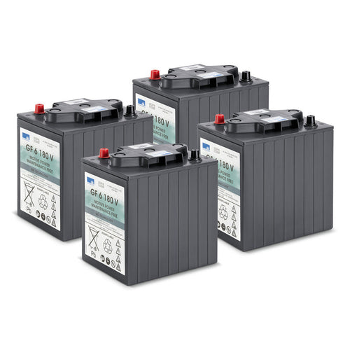 Battery kit Gel 4x 6V/180Ah, 24 V, 180 Ah, χωρίς ανάγκη για συντήρηση